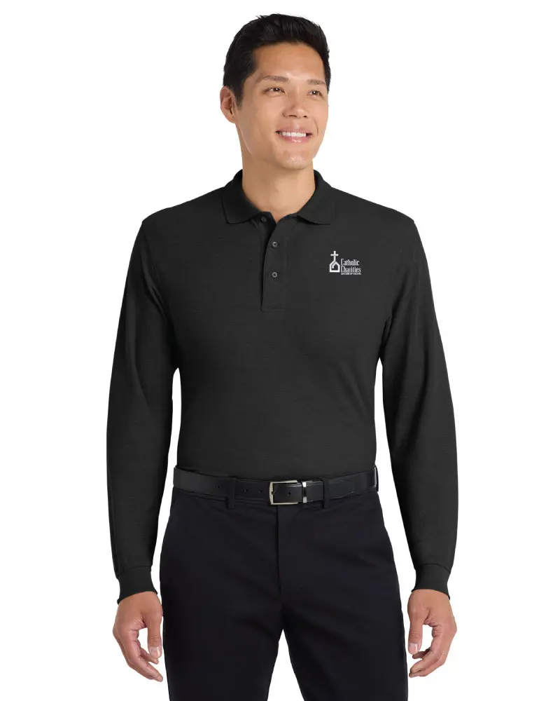 Port Authority® Silk Touch™ Long Sleeve Polo