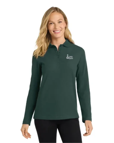 Alternative view of Port Authority® Women's Silk Touch™ Long Sleeve Polo