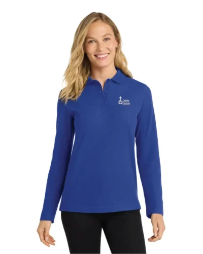Port Authority® Women's Silk Touch™ Long Sleeve Polo
