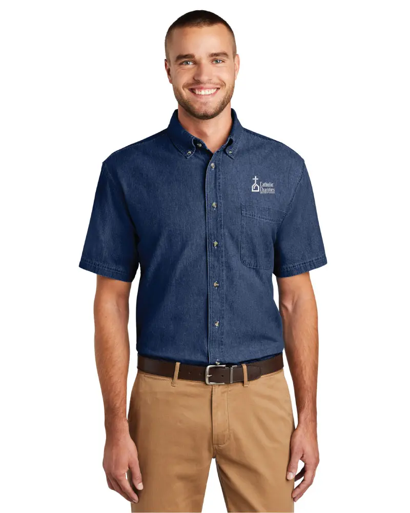 Port & Co™ Short Sleeve Value Denim Shirt